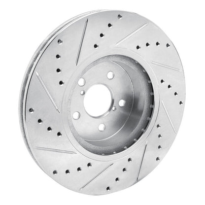 R1 Concepts Subaru Outback Front Right Drilled & Slotted Silver Brake Rotor (Part Number: RNCEDZ - 13018R) | rncEDZ - 13018R - JDMuscleSPK976837