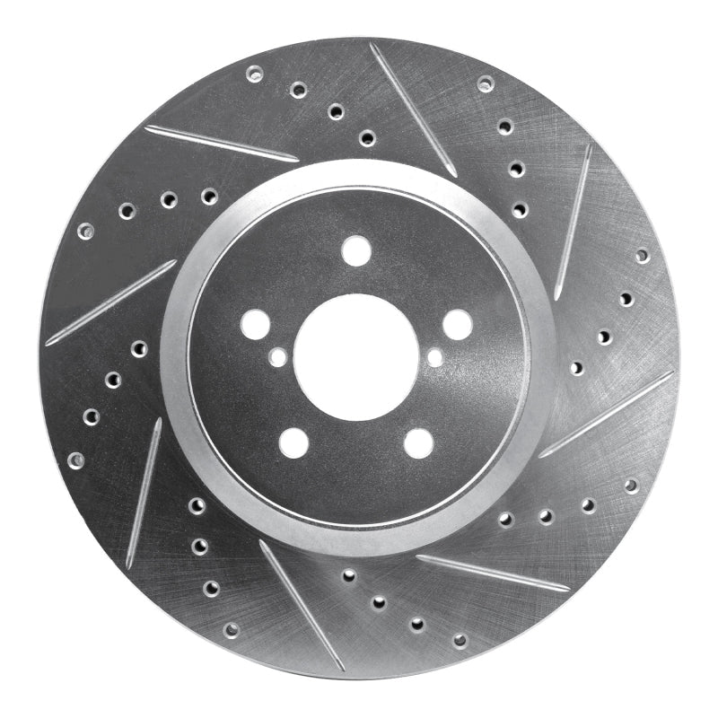 R1 Concepts Subaru Outback Front Right Drilled & Slotted Silver Brake Rotor (Part Number: RNCEDZ - 13018R) | rncEDZ - 13018R - JDMuscleSPK976837