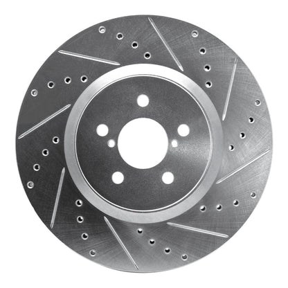 R1 Concepts Subaru Outback Front Right Drilled & Slotted Silver Brake Rotor (Part Number: RNCEDZ - 13018R) | rncEDZ - 13018R - JDMuscleSPK976837