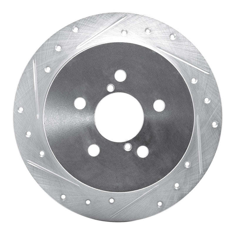 R1 Concepts Subaru Outback Rear Left Drilled & Slotted Silver Brake Rotor (Part rncEDZ - 13020L) | rncEDZ - 13020L - JDMuscleSPK984453