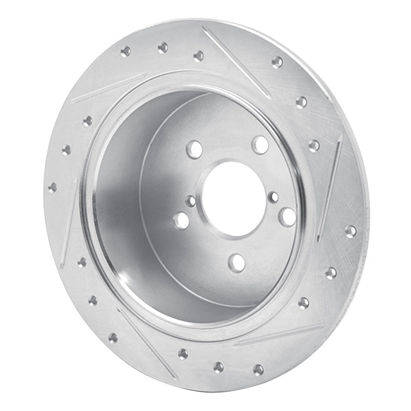 R1 Concepts Subaru Outback Rear Left Drilled & Slotted Silver Brake Rotor (Part rncEDZ - 13020L) | rncEDZ - 13020L - JDMuscleSPK984453