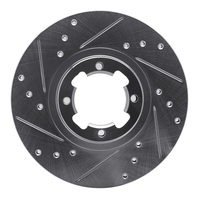 R1 Concepts Subaru RX Front Left Drilled & Slotted Silver Brake Rotor (1985 - 1994) | rncEDZ - 13000L - JDMuscleSPK984431