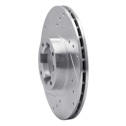 R1 Concepts Subaru RX Front Left Drilled & Slotted Silver Brake Rotor (1985 - 1994) | rncEDZ - 13000L - JDMuscleSPK984431