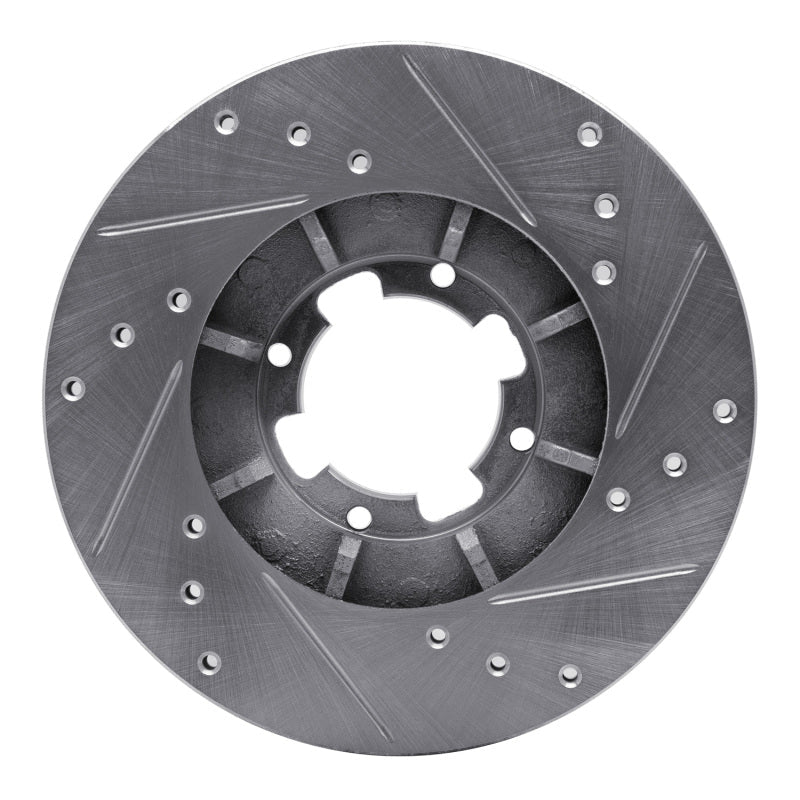R1 Concepts Subaru RX Front Left Drilled & Slotted Silver Brake Rotor (1985 - 1994) | rncEDZ - 13000L - JDMuscleSPK984431