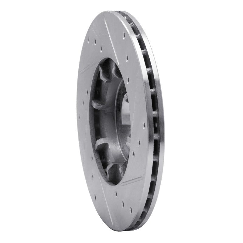 R1 Concepts Subaru RX Front Left Drilled & Slotted Silver Brake Rotor (1985 - 1994) | rncEDZ - 13000L - JDMuscleSPK984431