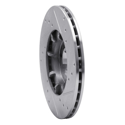 R1 Concepts Subaru RX Front Left Drilled & Slotted Silver Brake Rotor (1985 - 1994) | rncEDZ - 13000L - JDMuscleSPK984431