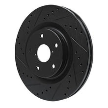 R1 Concepts Subaru WRX Front Left Drilled & Slotted Brake Rotor - Black, Part rncECB - 13049L | rncECB - 13049L - JDMuscleSPK973682