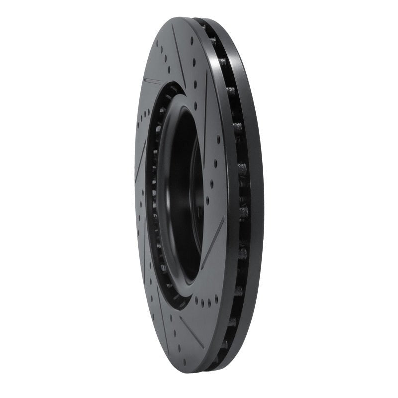 R1 Concepts Subaru WRX Front Left Drilled & Slotted Brake Rotor – Model RNC - ECB - 13041L | rncECB - 13041L - JDMuscleSPK973666