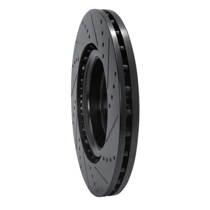 R1 Concepts Subaru WRX Front Left Drilled & Slotted Brake Rotor – Model RNC - ECB - 13041L | rncECB - 13041L - JDMuscleSPK973666