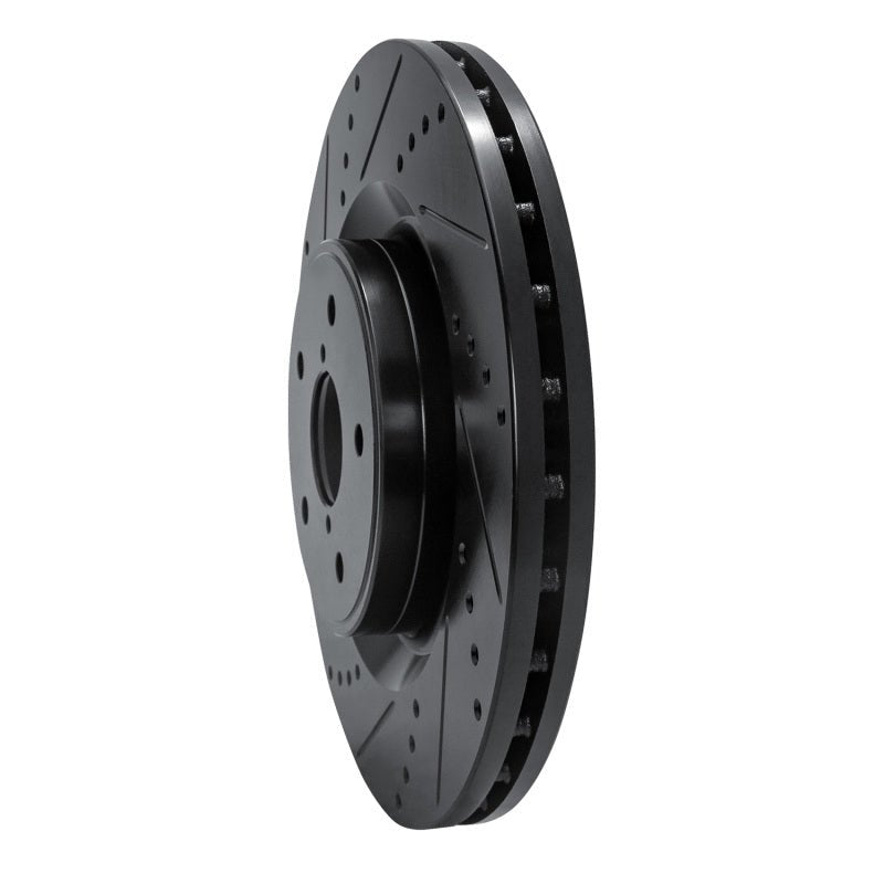 R1 Concepts Subaru WRX Front Left Drilled & Slotted Brake Rotor – Model RNC - ECB - 13041L | rncECB - 13041L - JDMuscleSPK973666