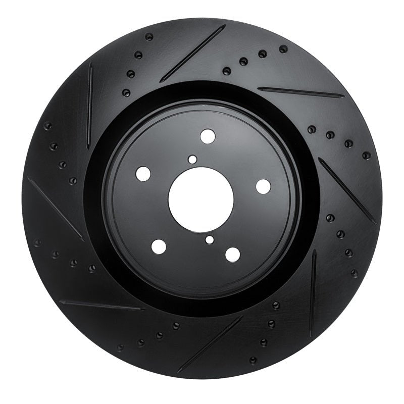 R1 Concepts Subaru WRX Front Left Drilled & Slotted Brake Rotor – Model RNC - ECB - 13041L | rncECB - 13041L - JDMuscleSPK973666