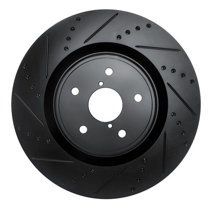 R1 Concepts Subaru WRX Front Left Drilled & Slotted Brake Rotor – Model RNC - ECB - 13041L | rncECB - 13041L - JDMuscleSPK973666