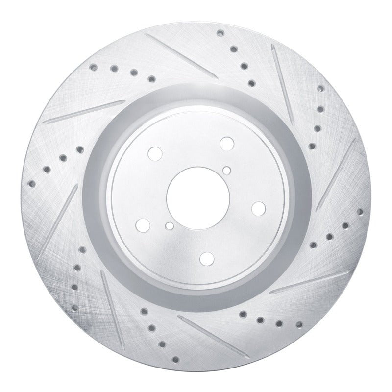 R1 Concepts Subaru WRX Front Right Drilled & Slotted Silver Brake Rotor (Part rncEDZ - 13041R) | rncEDZ - 13041R - JDMuscleSPK984479