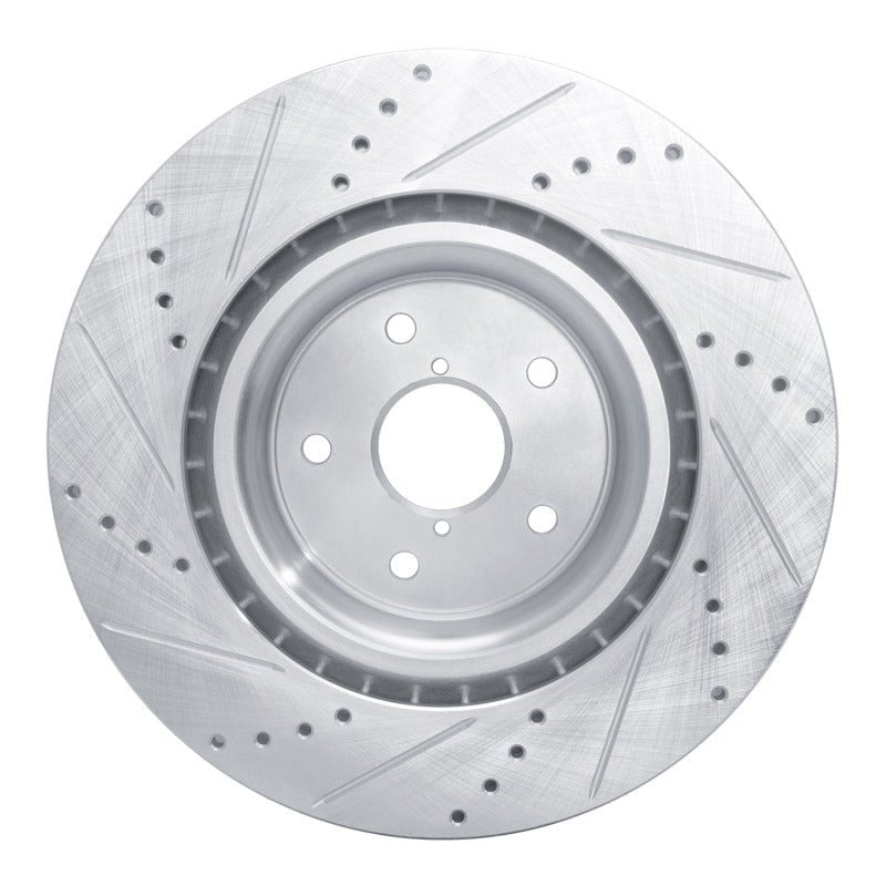 R1 Concepts Subaru WRX Front Right Drilled & Slotted Silver Brake Rotor (Part rncEDZ - 13041R) | rncEDZ - 13041R - JDMuscleSPK984479