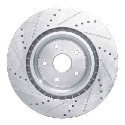 R1 Concepts Subaru WRX Front Right Drilled & Slotted Silver Brake Rotor (Part rncEDZ - 13041R) | rncEDZ - 13041R - JDMuscleSPK984479