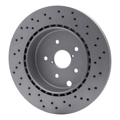 R1 Concepts Subaru WRX Rear Drilled GeoSPEC Coated Rotor (Years 2018 - 2025) | rncRXE - 13042 - JDMuscleSPK989235