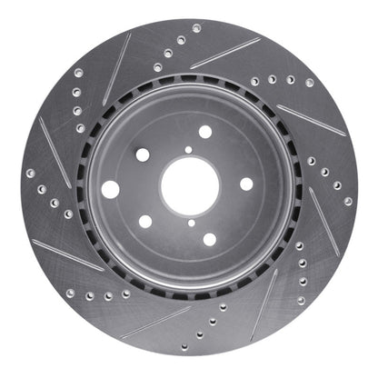 R1 Concepts Subaru WRX STI Rear Right Drilled & Slotted Silver Brake Rotor (Part No. rncEDZ - 13042R) | rncEDZ - 13042R - JDMuscleSPK984481