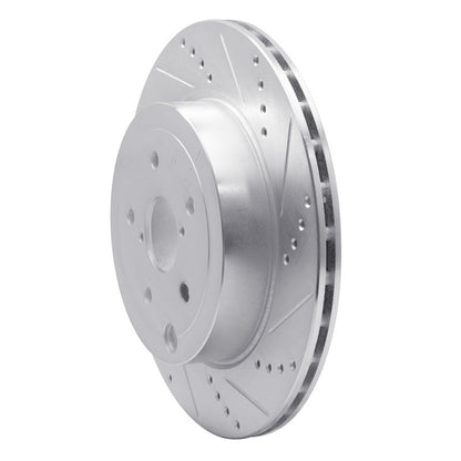 R1 Concepts Subaru WRX STI Rear Right Drilled & Slotted Silver Brake Rotor (Part No. rncEDZ - 13042R) | rncEDZ - 13042R - JDMuscleSPK984481