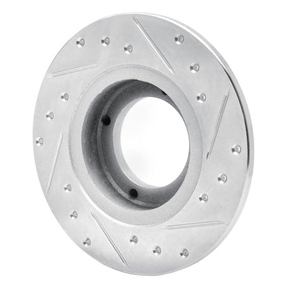 R1 Concepts Subaru XT 1985 - 1991 Rear Left Drilled & Slotted Silver Brake Rotor | rncEDZ - 13001L - JDMuscleSPK984433