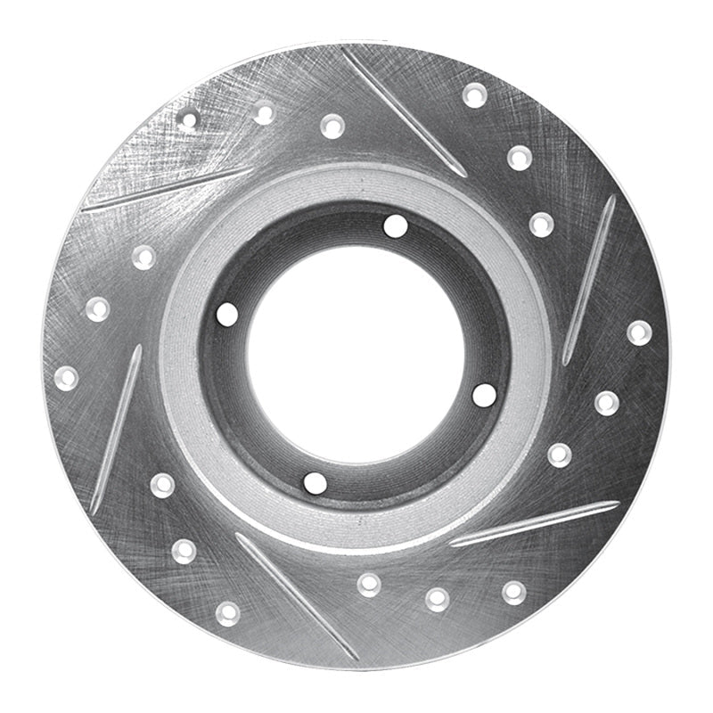 R1 Concepts Subaru XT 1985 - 1991 Rear Left Drilled & Slotted Silver Brake Rotor | rncEDZ - 13001L - JDMuscleSPK984433