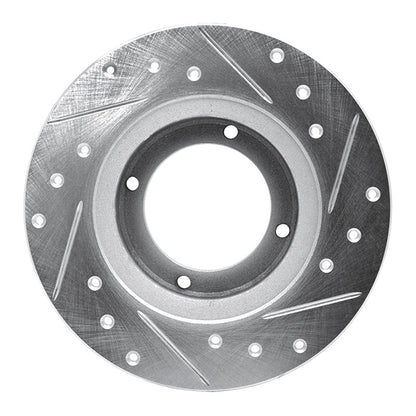 R1 Concepts Subaru XT 1985 - 1991 Rear Left Drilled & Slotted Silver Brake Rotor | rncEDZ - 13001L - JDMuscleSPK984433