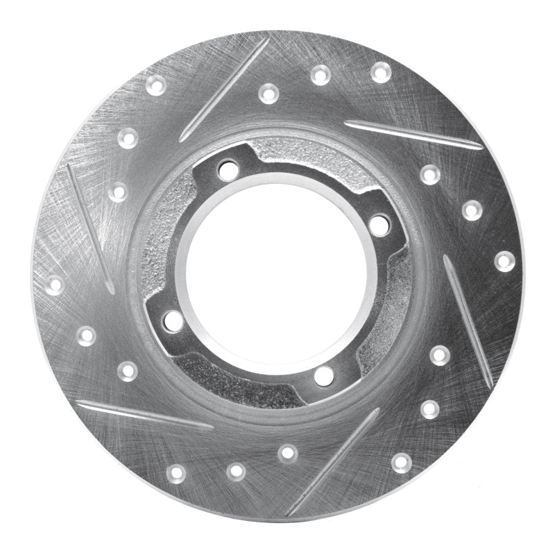 R1 Concepts Subaru XT 1985 - 1991 Rear Left Drilled & Slotted Silver Brake Rotor | rncEDZ - 13001L - JDMuscleSPK984433