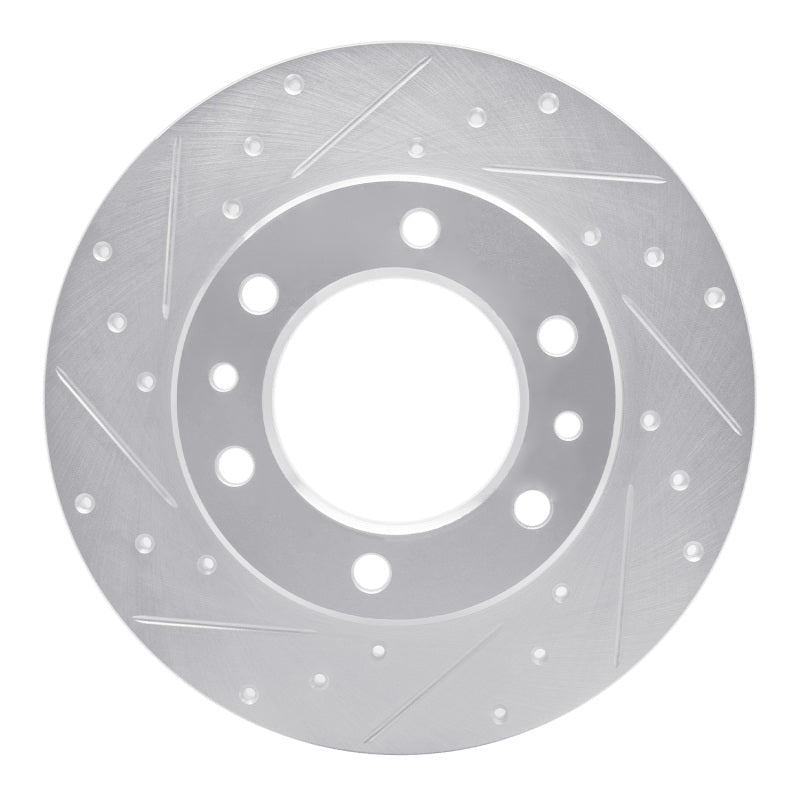 R1 Concepts Toyota 4Runner 1981 - 1985 Front Left Drilled & Slotted Silver Brake Rotor | rncEDZ - 76095L - JDMuscleSPK987591