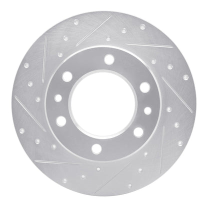 R1 Concepts Toyota 4Runner 1981 - 1985 Front Left Drilled & Slotted Silver Brake Rotor | rncEDZ - 76095L - JDMuscleSPK987591