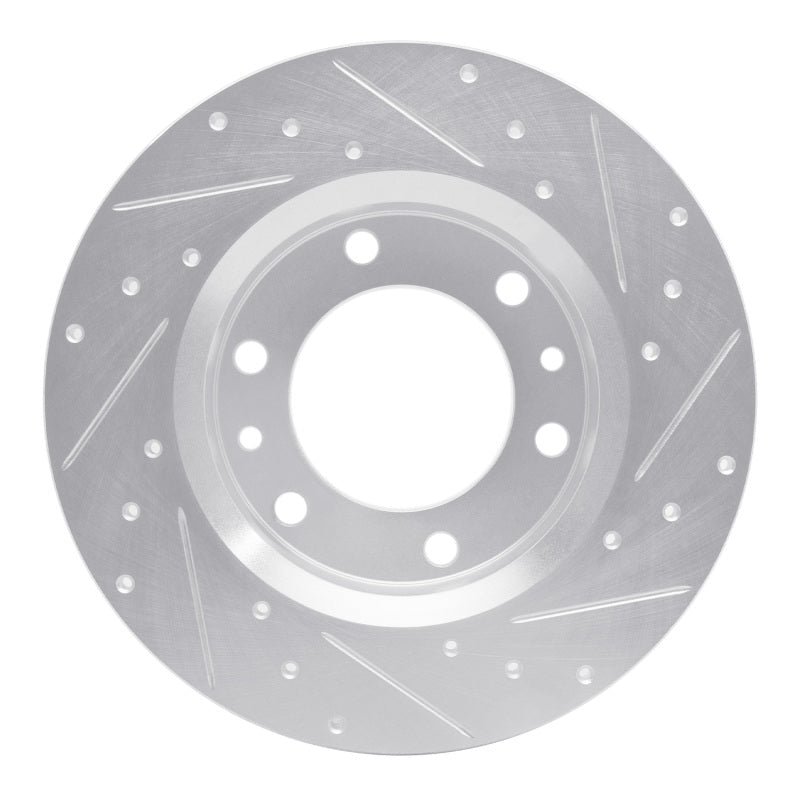 R1 Concepts Toyota 4Runner 1981 - 1985 Front Left Drilled & Slotted Silver Brake Rotor | rncEDZ - 76095L - JDMuscleSPK987591
