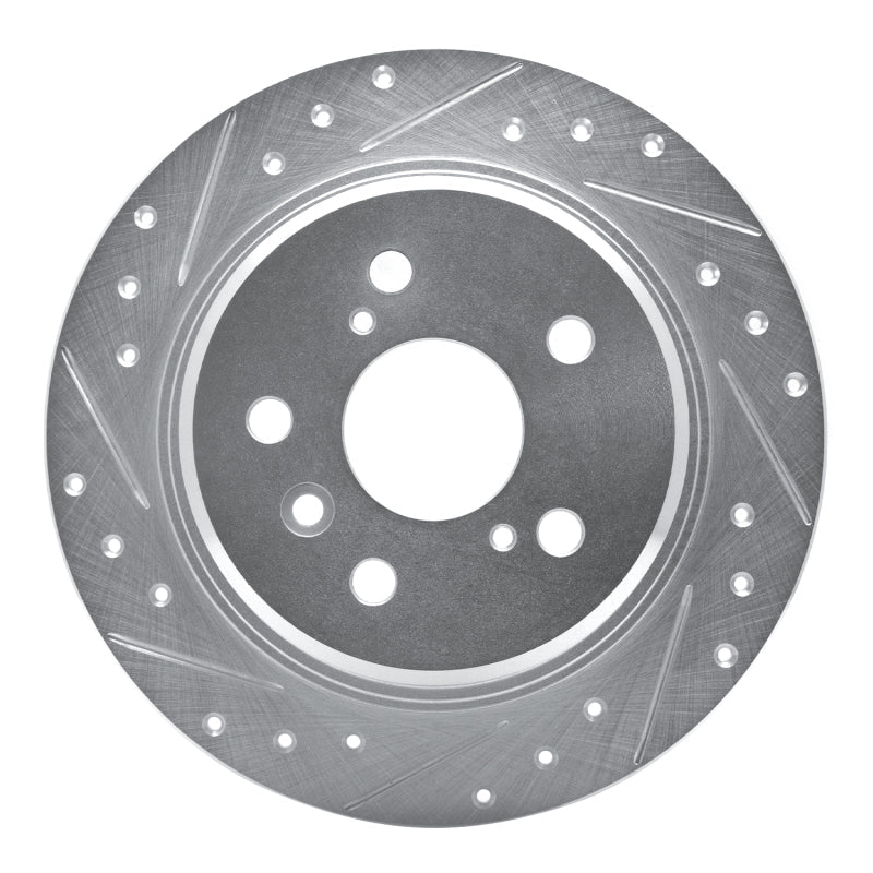 R1 Concepts Toyota Avalon Rear Left Drilled & Slotted Silver Brake Rotor (1995 - 1999) | rncEDZ - 76065L - JDMuscleSPK987553