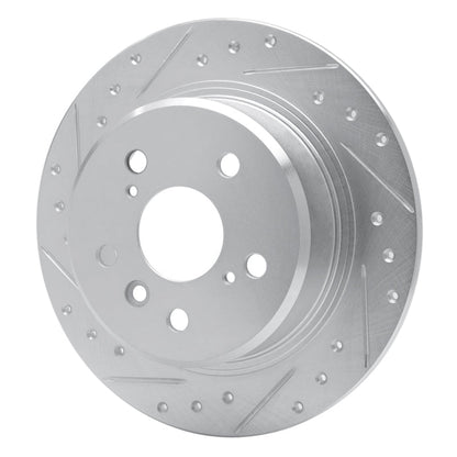 R1 Concepts Toyota Avalon Rear Left Drilled & Slotted Silver Brake Rotor (1995 - 1999) | rncEDZ - 76065L - JDMuscleSPK987553