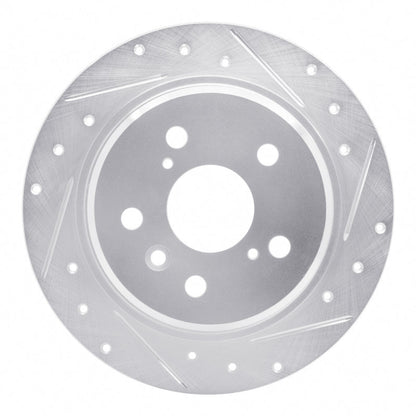 R1 Concepts Toyota Avalon Rear Right Drilled & Slotted Silver Brake Rotor (Part rncEDZ - 76065R) | rncEDZ - 76065R - JDMuscleSPK987554