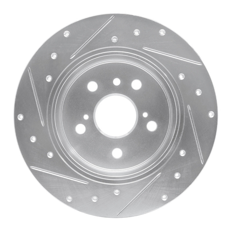 R1 Concepts Toyota Avalon Rear Right Drilled & Slotted Silver Brake Rotor (Part rncEDZ - 76071R) | rncEDZ - 76071R - JDMuscleSPK987564
