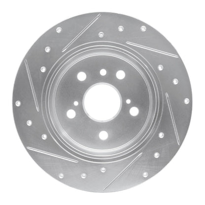 R1 Concepts Toyota Avalon Rear Right Drilled & Slotted Silver Brake Rotor (Part rncEDZ - 76071R) | rncEDZ - 76071R - JDMuscleSPK987564
