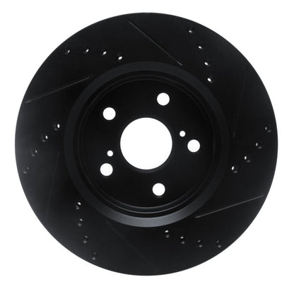 R1 Concepts Toyota C - HR Front Left Drilled & Slotted Brake Rotor (2018 - 2022) | rncECB - 76153L - JDMuscleSPK983745
