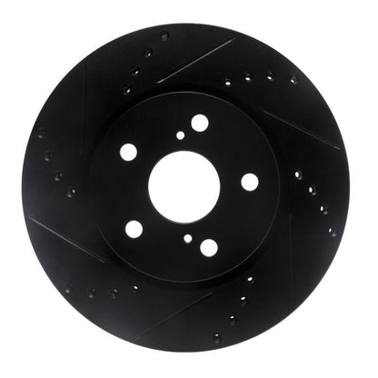 R1 Concepts Toyota C - HR Front Left Drilled & Slotted Brake Rotor (2018 - 2022) | rncECB - 76153L - JDMuscleSPK983745