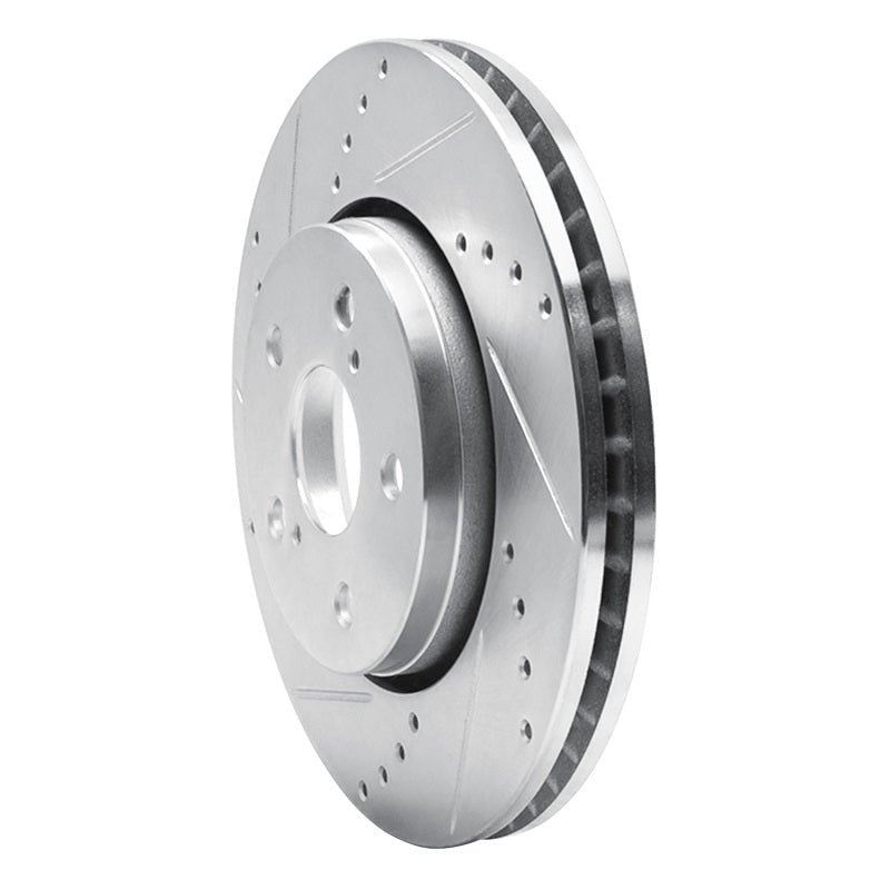 R1 Concepts Toyota C - HR Front Left Drilled & Slotted Silver Brake Rotor (Part Number: RNCEDZ - 76153L) | rncEDZ - 76153L - JDMuscleSPK987669