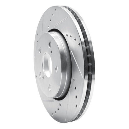 R1 Concepts Toyota C - HR Front Left Drilled & Slotted Silver Brake Rotor (Part Number: RNCEDZ - 76153L) | rncEDZ - 76153L - JDMuscleSPK987669