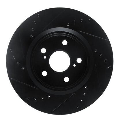 R1 Concepts Toyota C - HR Front Right Drilled & Slotted Brake Rotor (2018 - 2022) | rncECB - 76153R - JDMuscleSPK983746