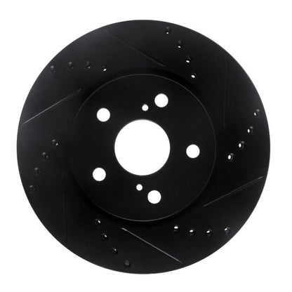 R1 Concepts Toyota C - HR Front Right Drilled & Slotted Brake Rotor (2018 - 2022) | rncECB - 76153R - JDMuscleSPK983746