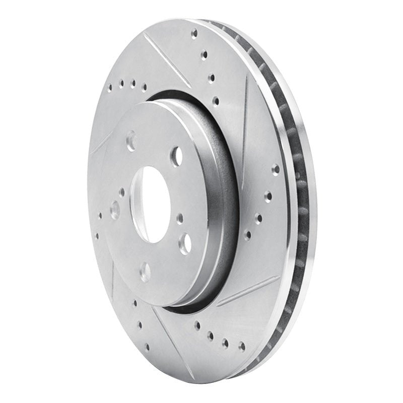 R1 Concepts Toyota C - HR Front Right Drilled & Slotted Brake Rotor (2018 - 2022) - Silver Finish | rncEDZ - 76153R - JDMuscleSPK987670