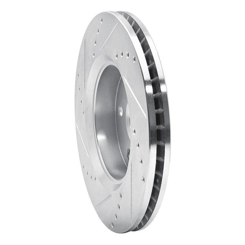 R1 Concepts Toyota C - HR Front Right Drilled & Slotted Brake Rotor (2018 - 2022) - Silver Finish | rncEDZ - 76153R - JDMuscleSPK987670