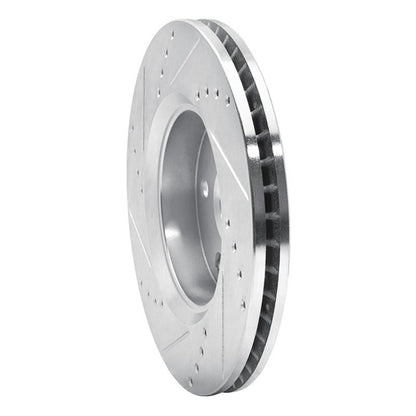 R1 Concepts Toyota C - HR Front Right Drilled & Slotted Brake Rotor (2018 - 2022) - Silver Finish | rncEDZ - 76153R - JDMuscleSPK987670