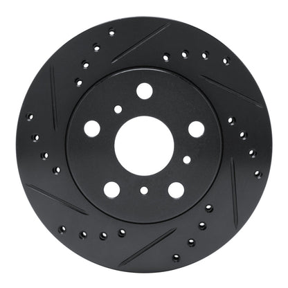 R1 Concepts Toyota Camry Front Left Drilled & Slotted Brake Rotor (1983 - 1986) | rncECB - 76016L - JDMuscleSPK983659