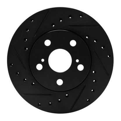 R1 Concepts Toyota Camry Front Left Drilled & Slotted Brake Rotor (Part Number: rncECB - 76033L) | rncECB - 76033L - JDMuscleSPK983679