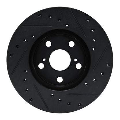 R1 Concepts Toyota Camry Front Left Drilled & Slotted Brake Rotor (Part Number: rncECB - 76033L) | rncECB - 76033L - JDMuscleSPK983679