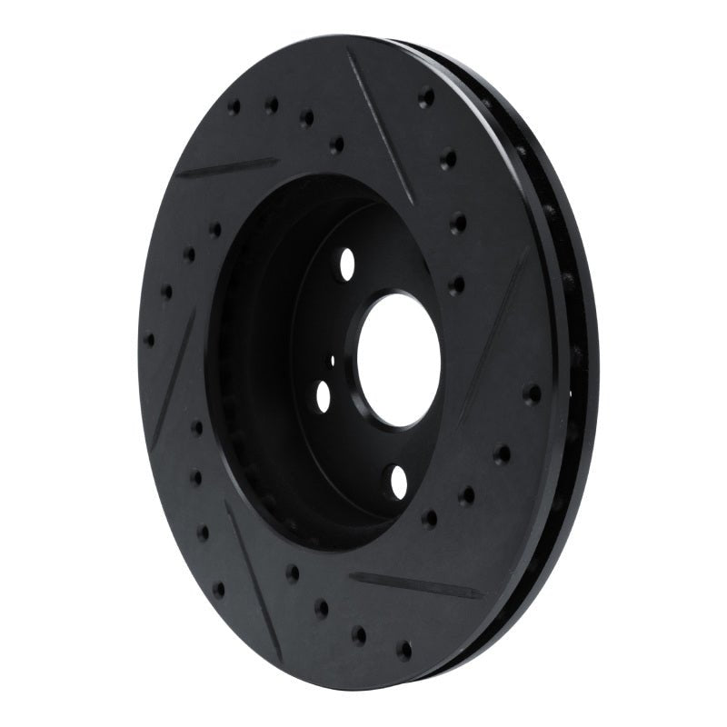 R1 Concepts Toyota Camry Front Left Drilled & Slotted Brake Rotor (Part Number: rncECB - 76033L) | rncECB - 76033L - JDMuscleSPK983679