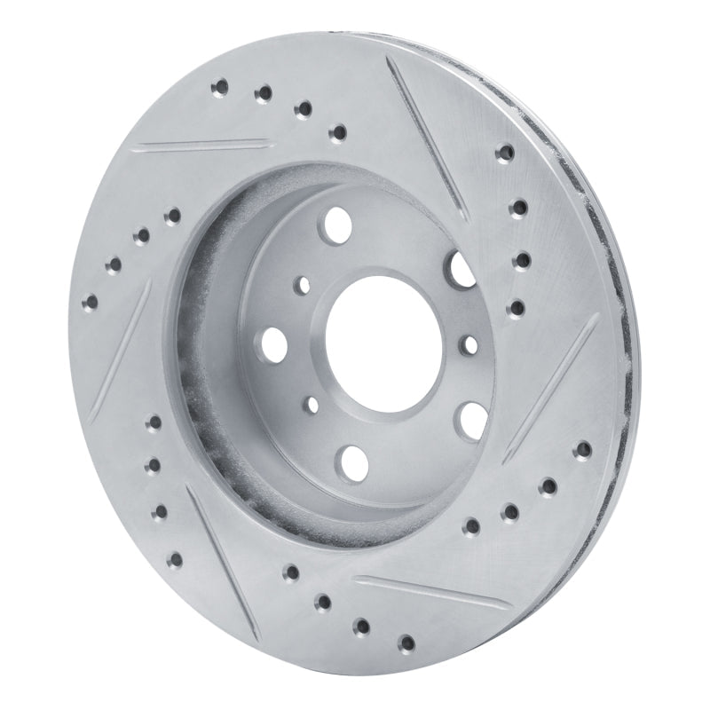 R1 Concepts Toyota Camry Front Left Drilled & Slotted Silver Brake Rotor (1983 - 1986) | rncEDZ - 76016L - JDMuscleSPK987479