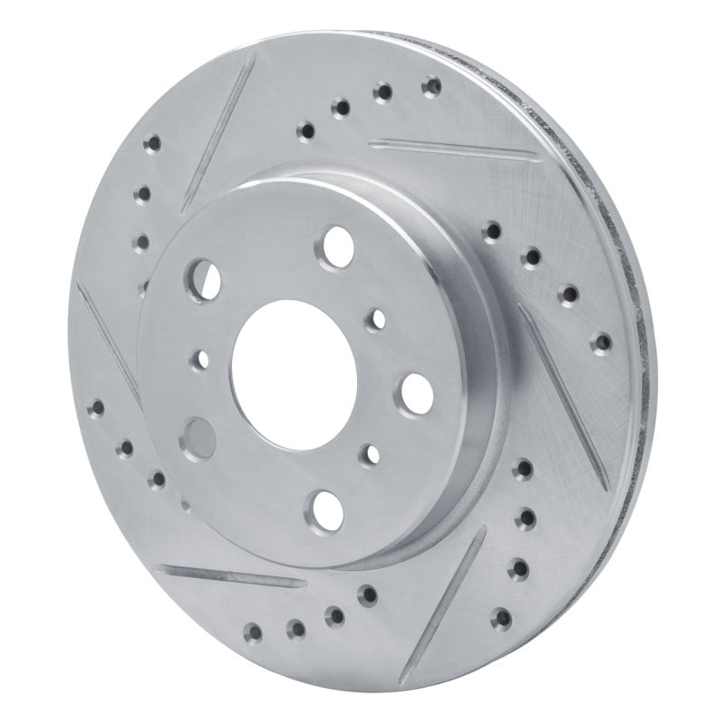 R1 Concepts Toyota Camry Front Left Drilled & Slotted Silver Brake Rotor (1983 - 1986) | rncEDZ - 76016L - JDMuscleSPK987479