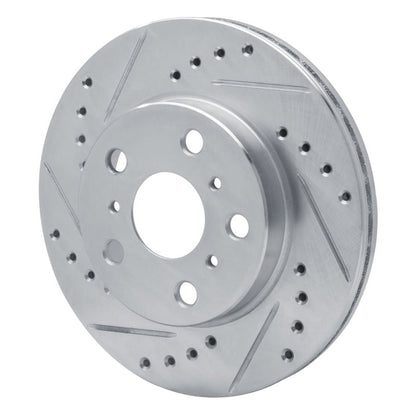R1 Concepts Toyota Camry Front Left Drilled & Slotted Silver Brake Rotor (1983 - 1986) | rncEDZ - 76016L - JDMuscleSPK987479